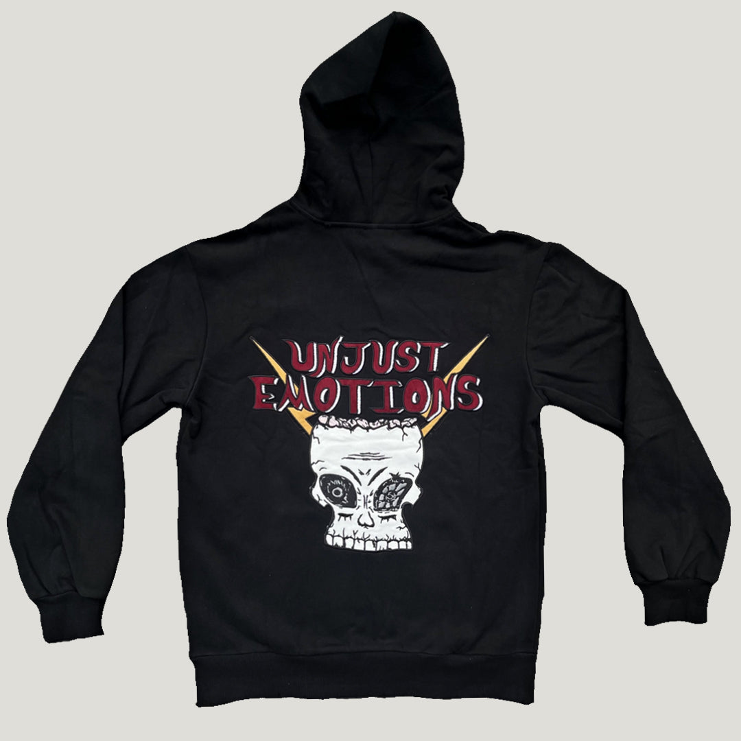 Electro Skull Zip Up Hooded Sweatshirt